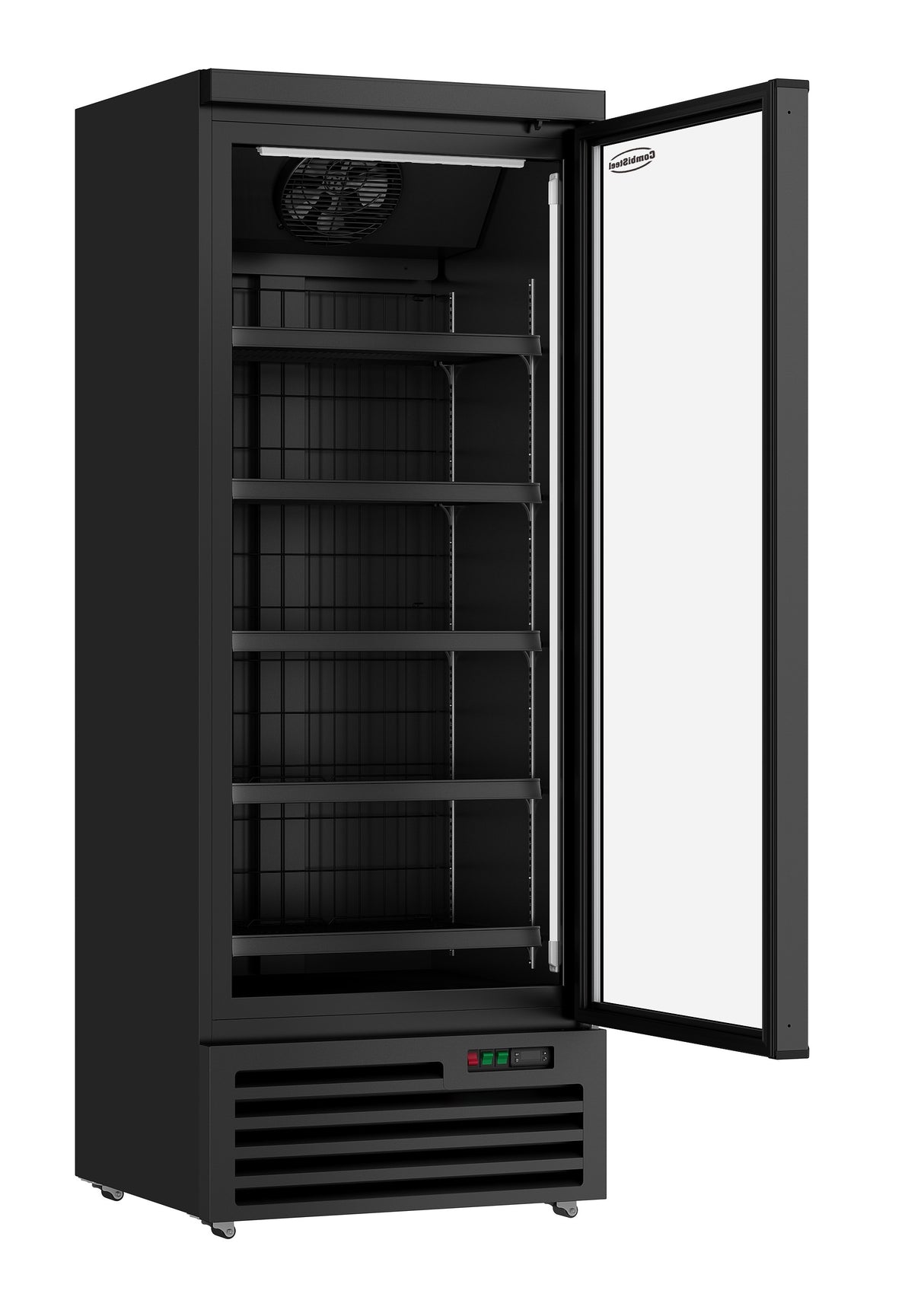 Combisteel Gefrierschrank 1 Glastür Schwarz Jde-600F Bl - 7455.2244