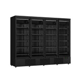 FREEZER 4 GLASS DOORS BLACK JDE-2025F | COMBISTEEL 7455.2252