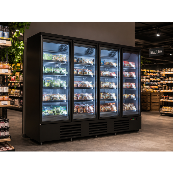 FREEZER 4 GLASS DOORS BLACK JDE-2025F | COMBISTEEL 7455.2252