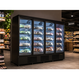 FREEZER 4 GLASS DOORS BLACK JDE-2025F | COMBISTEEL 7455.2252