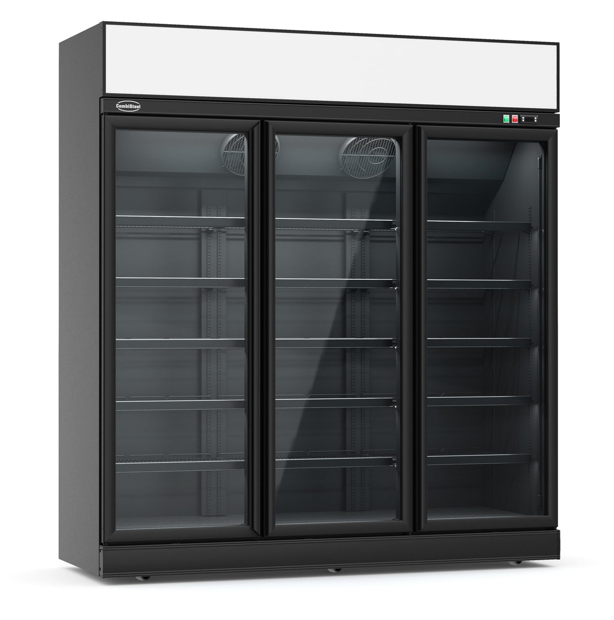 Combisteel Freezer 3 Glass Doors Black Ins-1530F Bl - 7455.2435  Combisteel