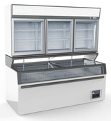 Combisteel Wall Mounted Freezer Unit White 3 Glass Doors - 7455.2525 Refrigerated Merchandisers Combisteel