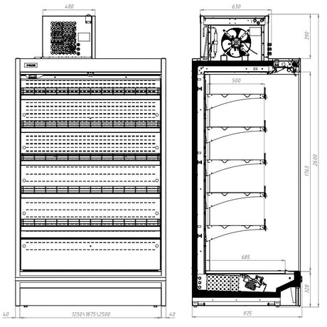 Combisteel Wall Mounted Unit Max 6.0 - Remote - 7469.0105