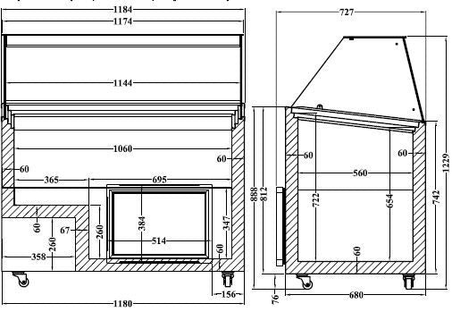 Combisteel Java Ice Cream Display Freezer 8 x 5 Litre - 7472.0130 Ice Cream Display Freezers Combisteel   