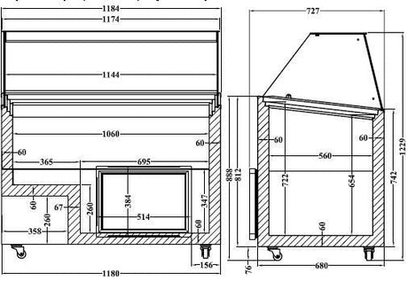 Combisteel Java Ice Cream Display Freezer 8 x 5 Litre - 7472.0130 Ice Cream Display Freezers Combisteel   