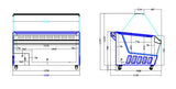 Combisteel Ice Cream Display Hawai 16X 5Ltr - 7472.0115