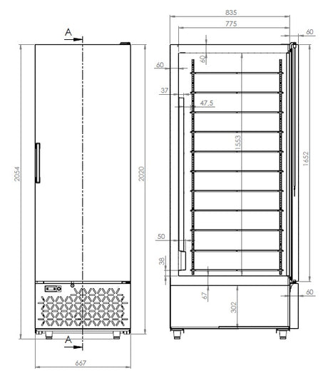 Combisteel Gefrierschrank zur Eiscreme-Aufbewahrung - 7472.0120