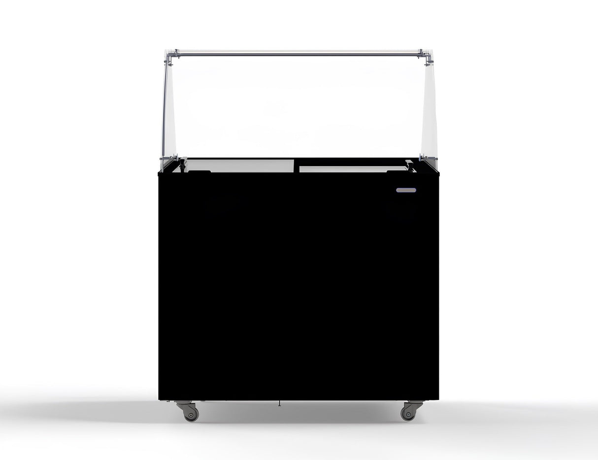 Combisteel Corsica Ice Cream Display Freezer 6 x 5 Litre Black - 7472.0124 Ice Cream Display Freezers Combisteel   