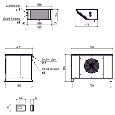 Combisteel Positieve Split Unit 9.81-26.17 M3 - 7480.0010