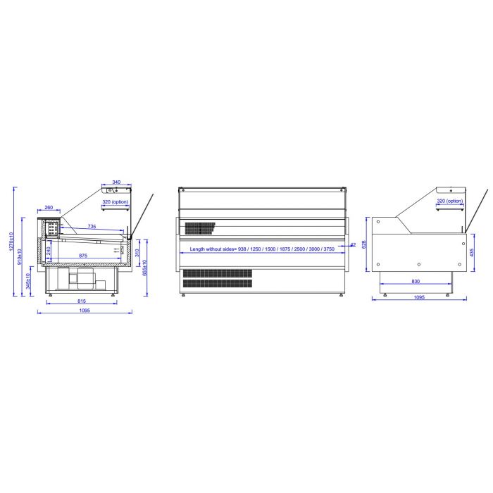 Combisteel Morris Refrigerated Serve Over 1584mm Wide - 7486.0070 Standard Serve Over Counters Combisteel   