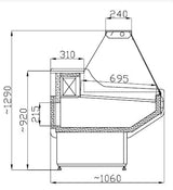 Combisteel Koud Display Owen - 7486.0020