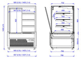 Combisteel Cold Display Nero 1.4 - 7486.0095