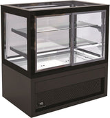 Combisteel Deli Patisserie Flat Glass Display Fridge 600 Ltr - 7489.5465 Refrigerated Floor Standing Display Combisteel   