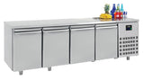 Combisteel 4 Four Door Stainless Steel Counter Fridge 632Ltr - 7489.5510 Refrigerated Counters - Four Door Combisteel   