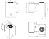 Combisteel Positive Wall-Mounted Straddle-Type Unit 13,1-18 M3 - 7489.0420