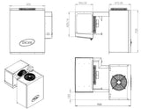 Combisteel Negative Wall-Mounted Straddle-Type Unit 6,6-9 M3 - 7489.0435