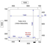 Combisteel Walk-In Freezer Room Complete with Cooling Unit 1.5m x 1.5m - 7489.1010 Cold & Freezer Rooms Combisteel   