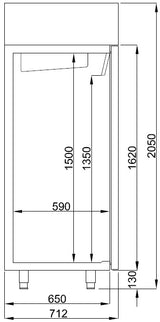 Combisteel Koelkast RVS 1200 Ltr - 7489.5045