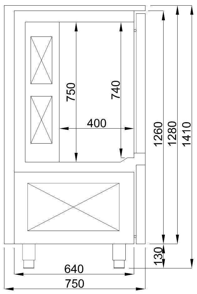 Combisteel Blast Chiller / Shock Freezer 10 x 1/1GN 30kg / 25kg - 7489.5215 Blast Chillers Combisteel   