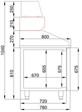 Combisteel Pizzabalie 1 Deur 5 Laden - 7489.5230