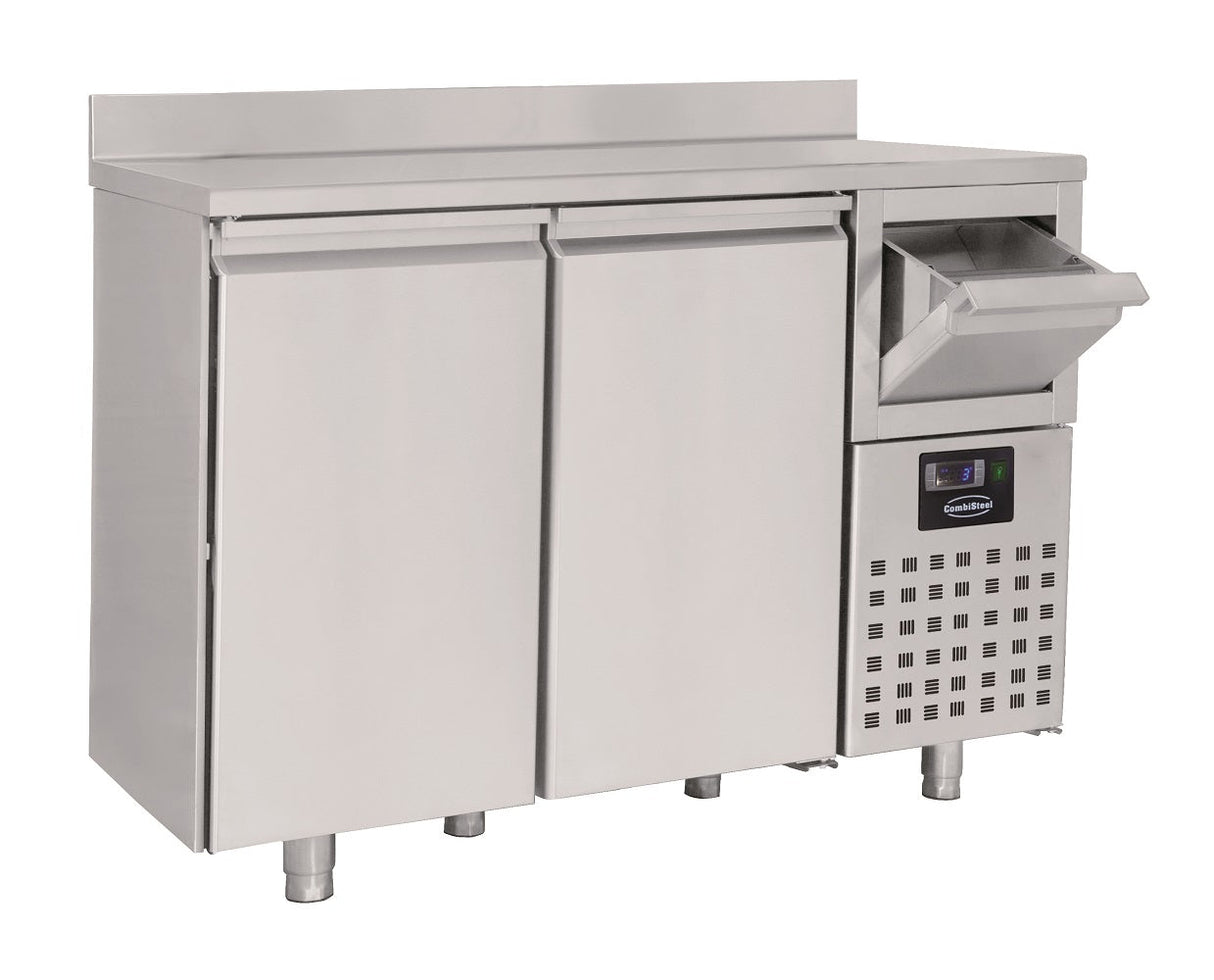 Combisteel 600 Refrigerated Counter 2 Doors  With Disposal Drawer For Coffee - 7489.5260  Combisteel