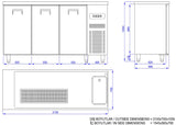 Combisteel Beer Counter 3 Doors 1R - 7489.5330