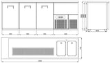 Combisteel Beer Counter 3 Doors 2R - 7489.5340