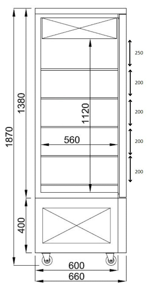 Combisteel Refrigerated Dessert Show Display - 7489.5385