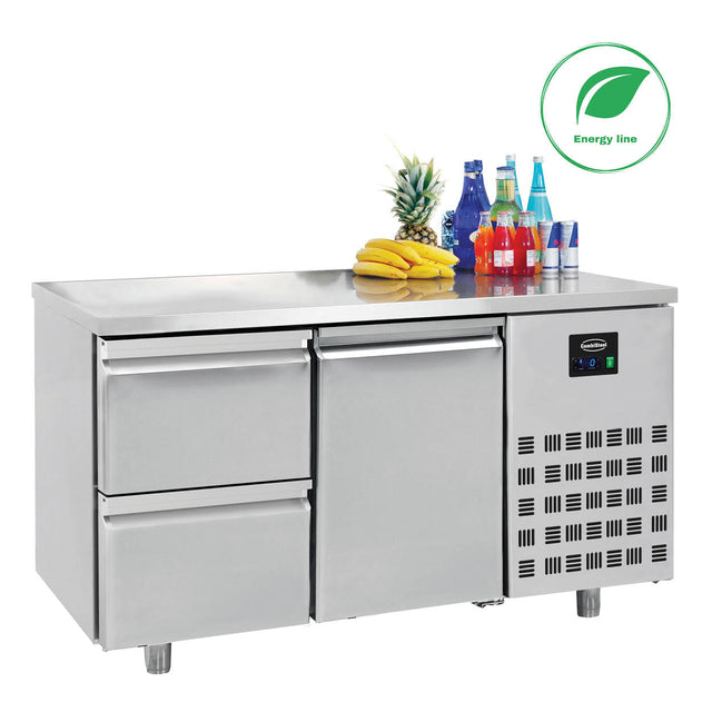 Combisteel 700 Refrigerated Counter 1 Door 2 Drawers - 7489.5515  Combisteel