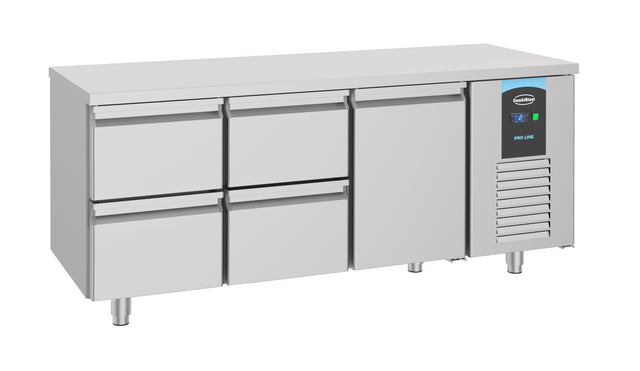 Combisteel 700 Refrigerated Counter 1 Door 4 Drawers - 7489.5530  Combisteel