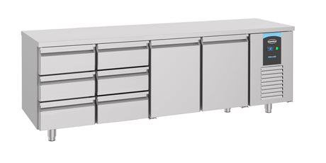 Combisteel 700 Refrigerated Counter 2 Doors 6 Drawers - 7489.5570  Combisteel