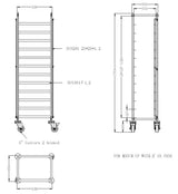 Combisteel Abräumwagen flach verpackt 1/1GN - 7490.0260