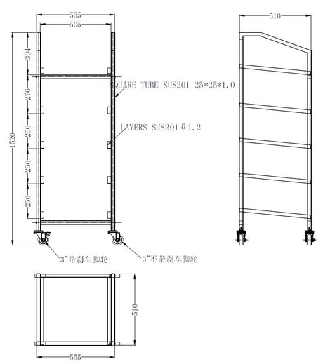 Combisteel Mandenwagen 500X500 - 7490.0270