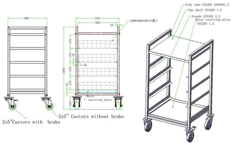 Combisteel Korbwagen 500X500 - 7490.0272