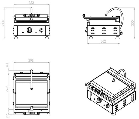 Combisteel Kontaktgrill - 7491.0015