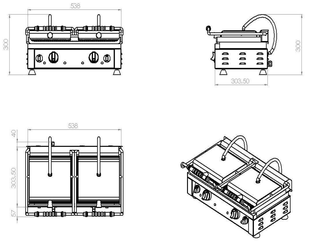 Combisteel Contact Grill - 7491.0025