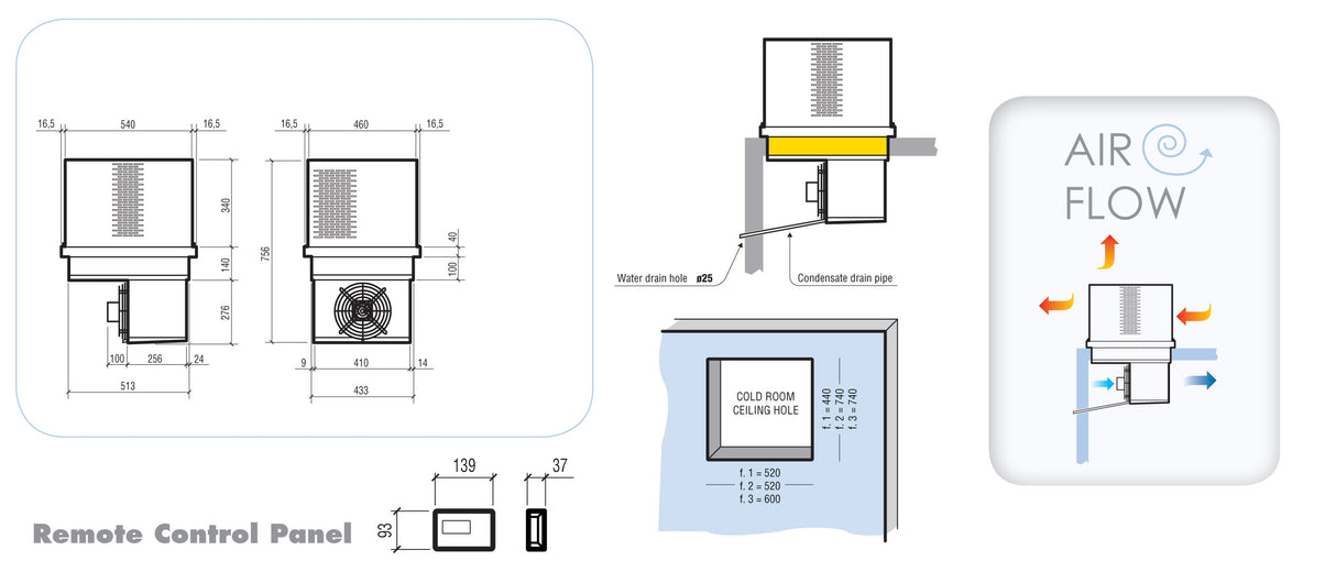 Combisteel Roof-Top Positive Mounted Unit 6-10,4 M3 - 7492.0040