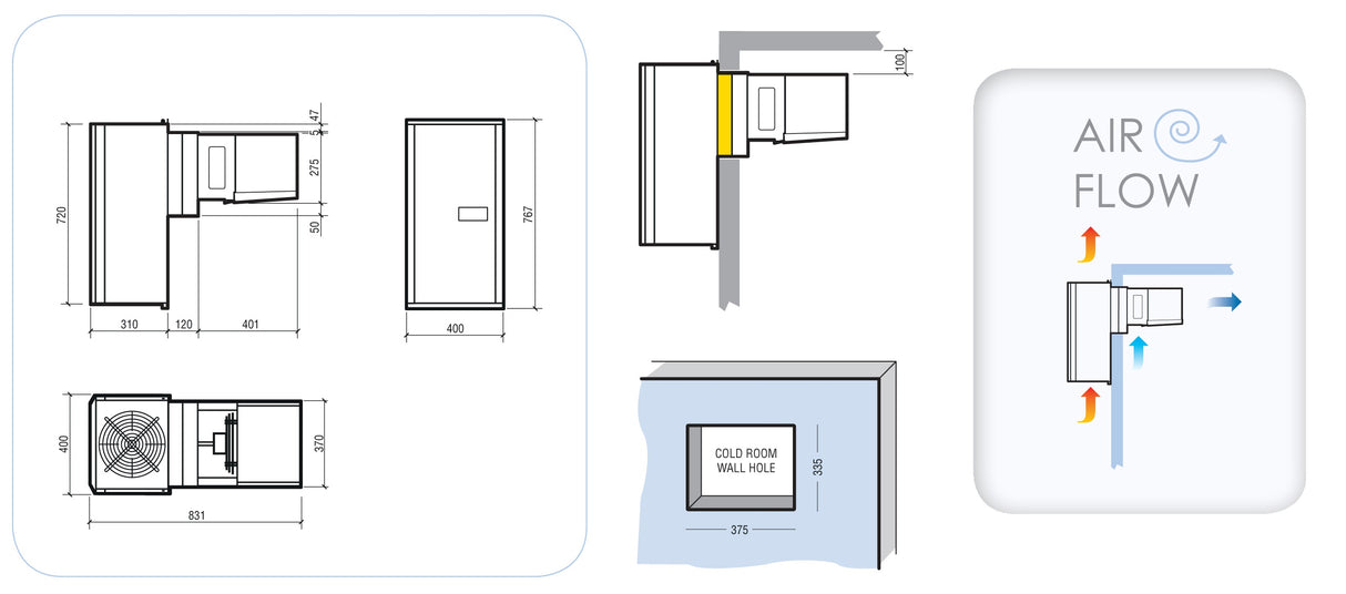 Combisteel Positive Wall-Mounted Unit Small - 7492.0120