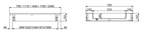 Combisteel Drop-In Crushed Ice Bin 3/1 - 7495.0095