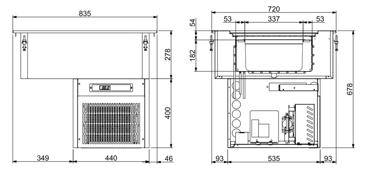 Combisteel Drop-In Ice Bin 4 - 7495.0110