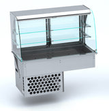 Combisteel Drop-In Curved Refrigerated Display - Roll-Up 4/1 - 7495.0215  Combisteel