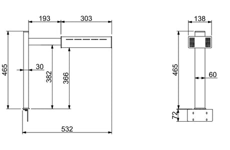 Combisteel Lighting Bar For Drop-In Ice Bin - 7495.0490