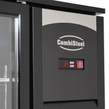 BARKÜHLSCHRANK 3 GLASTÜREN SCHWARZ 470L LED | 7503.0010