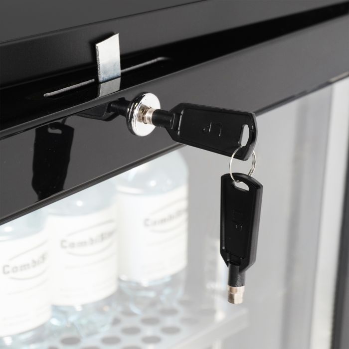 BARKÜHLSCHRANK 3 GLASTÜREN SCHWARZ 470L LED | 7503.0010