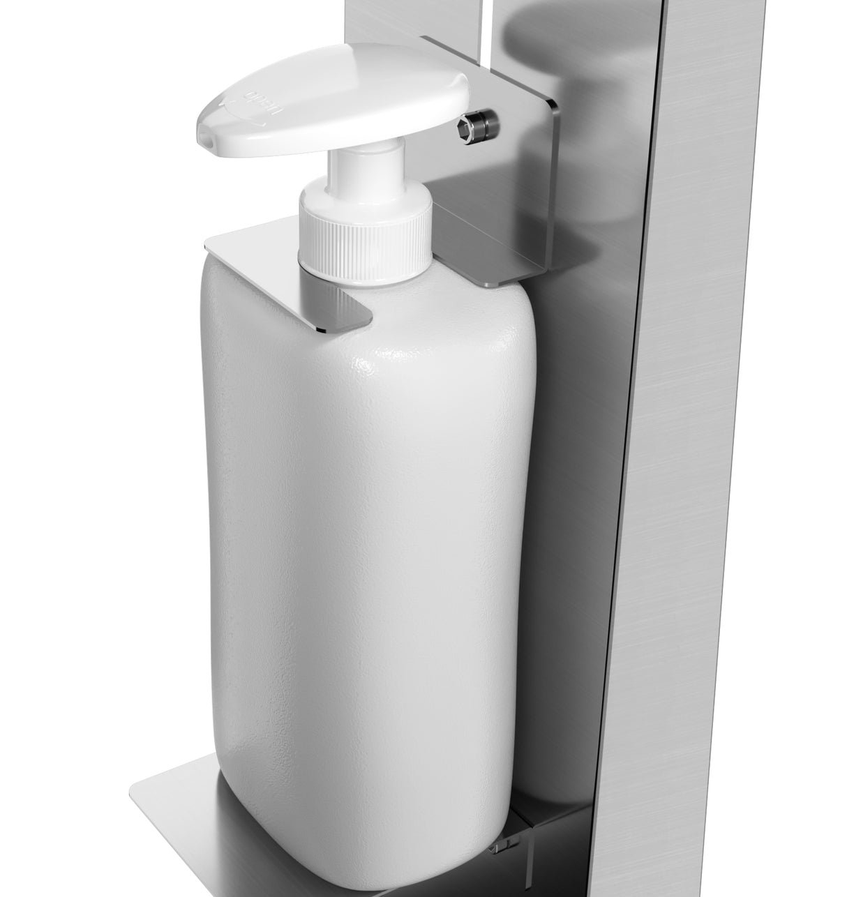 Combisteel Stainless Steel Disinfection Dispenser Post Incl. Dispenser - 7522.0050