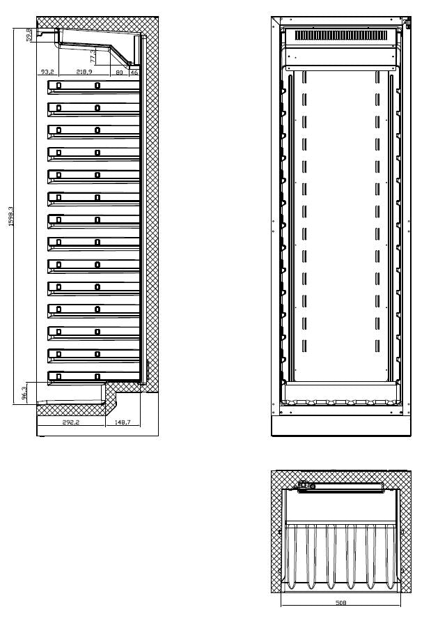 Combisteel Weinkühler 325L Einzelzone - 7525.0040