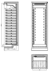 Combisteel Wine Cooler 325L Single Zone - 7525.0040