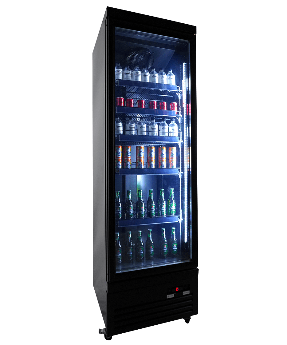 COMBISTEEL REFRIGERATOR 1 GLASS DOOR BLACK CEB-500R BL | 7526.0100