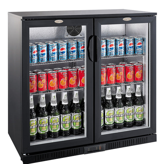 Combisteel Backbar Cooler Black 2 Doors - 7527.0010  Combisteel