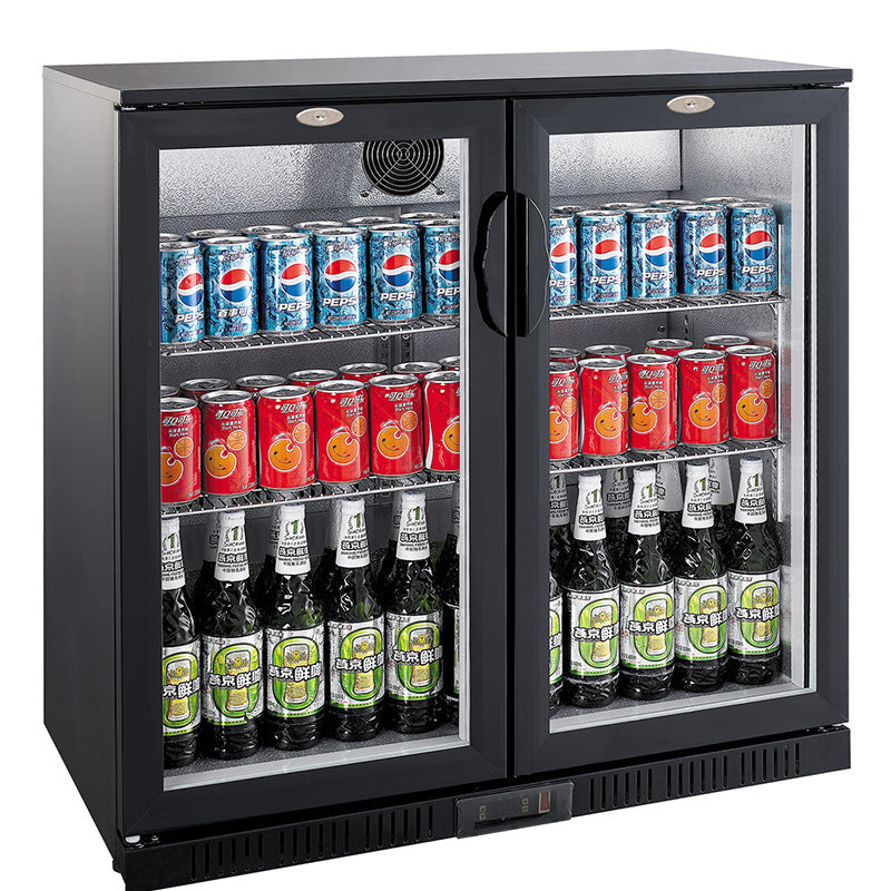 Combisteel Backbar Cooler Black 2 Doors - 7527.0035  Combisteel